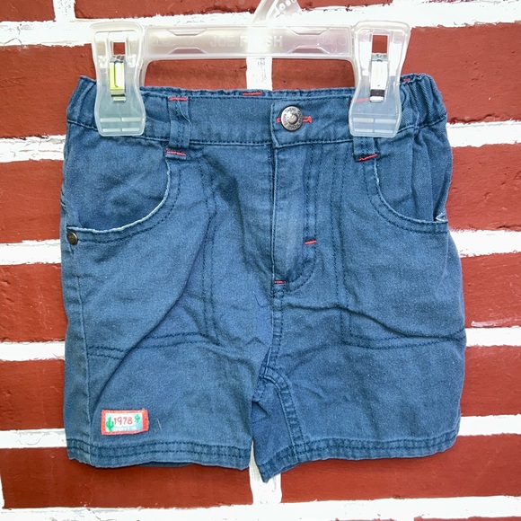 Gagou Tagou | blue shorts with elastic adjustable waist | size 24m - Picture 1 of 3